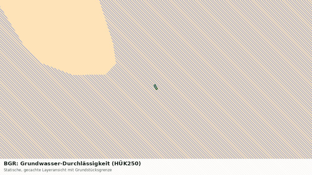 Statische Kartenansicht: BGR: Grundwasser-Durchlässigkeit (HÜK250)