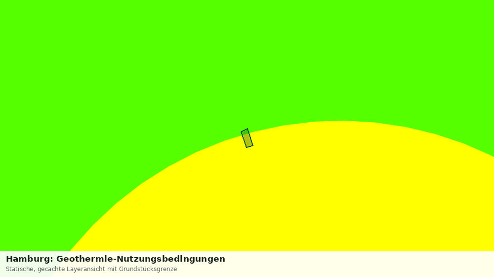 Statische Kartenansicht: Hamburg: Geothermie-Nutzungsbedingungen