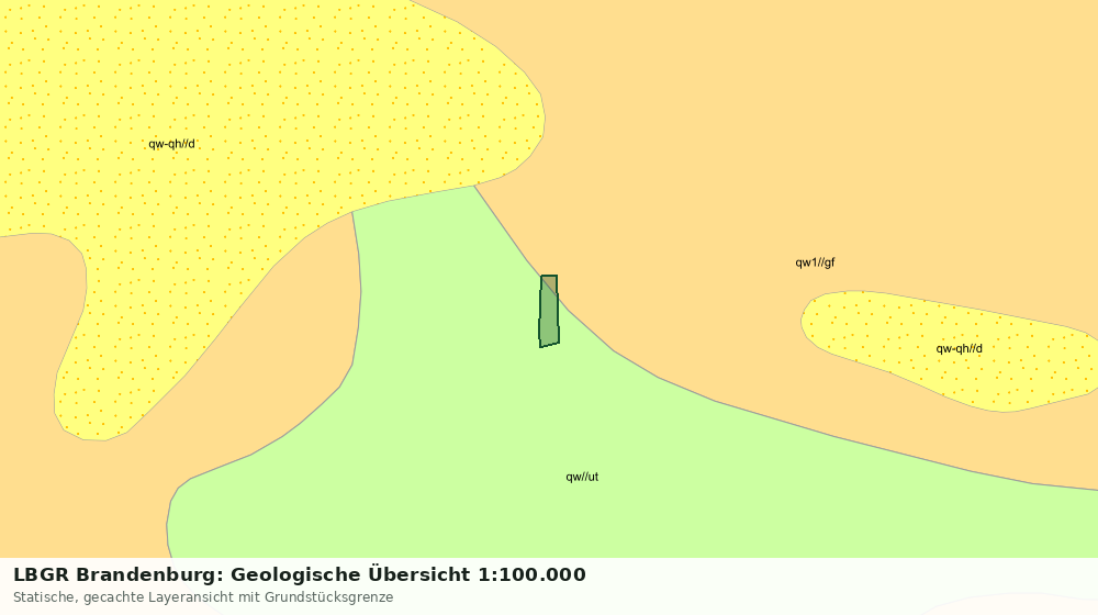 Statische Kartenansicht: LBGR Brandenburg: Geologische Übersicht 1:100.000