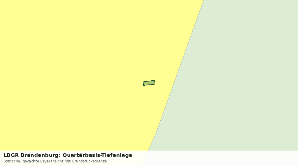 Statische Kartenansicht: LBGR Brandenburg: Quartärbasis-Tiefenlage