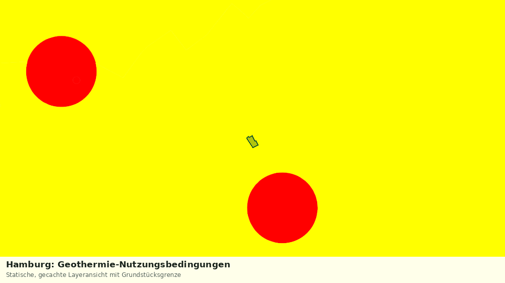 Statische Kartenansicht: Hamburg: Geothermie-Nutzungsbedingungen