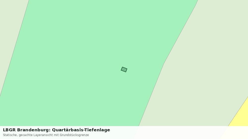 Statische Kartenansicht: LBGR Brandenburg: Quartärbasis-Tiefenlage