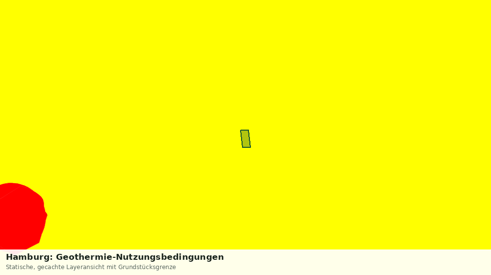 Statische Kartenansicht: Hamburg: Geothermie-Nutzungsbedingungen