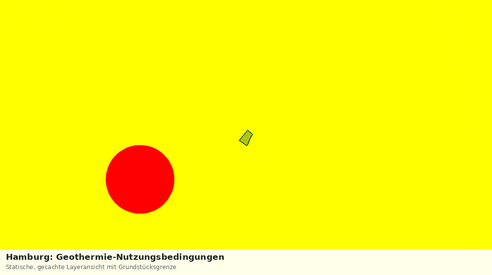Statische Kartenansicht: Hamburg: Geothermie-Nutzungsbedingungen