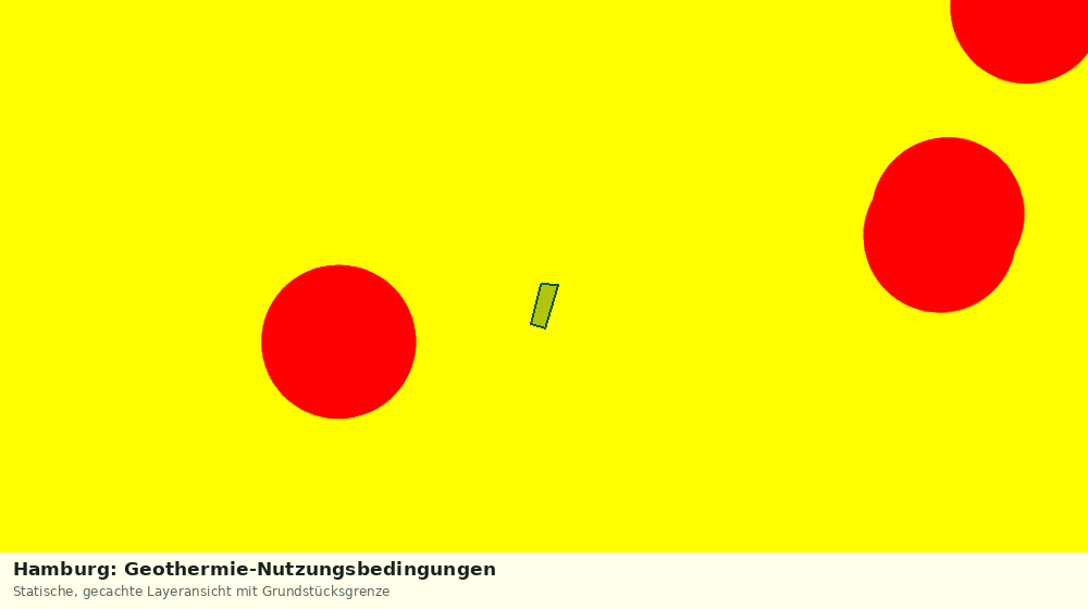Statische Kartenansicht: Hamburg: Geothermie-Nutzungsbedingungen