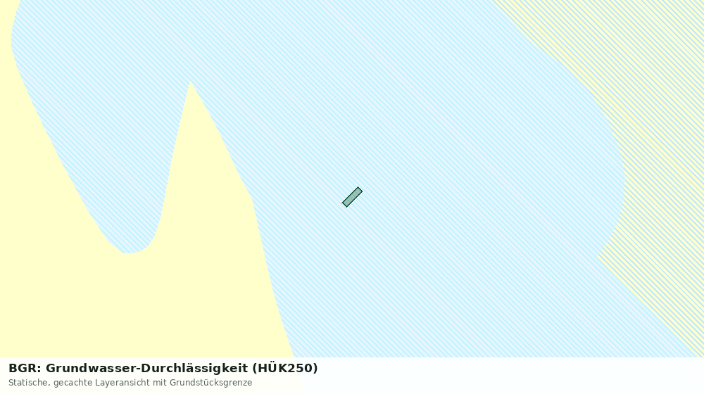 Statische Kartenansicht: BGR: Grundwasser-Durchlässigkeit (HÜK250)