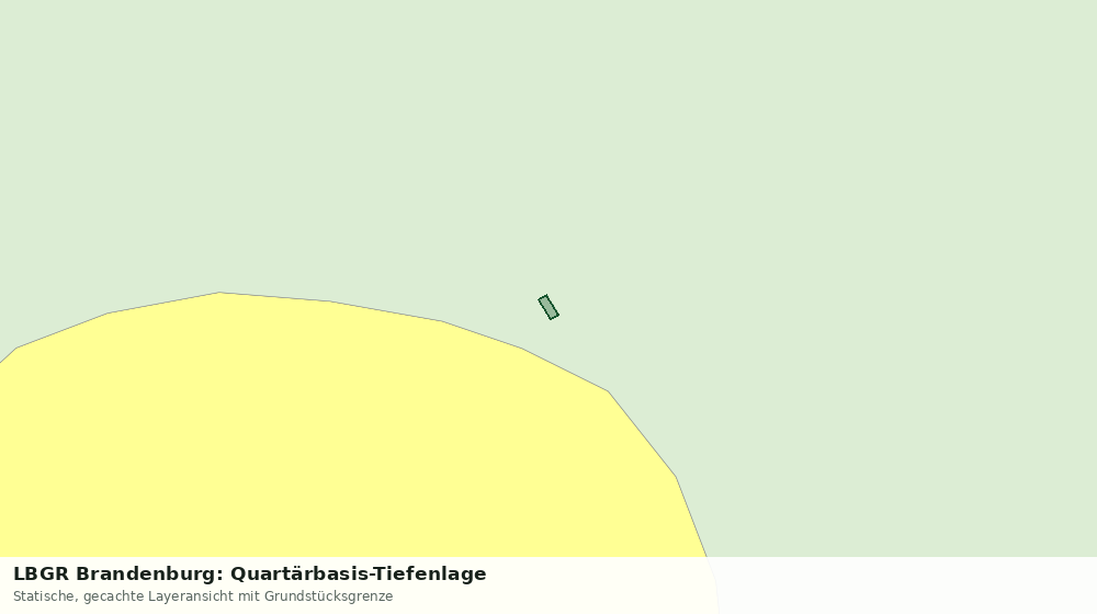 Statische Kartenansicht: LBGR Brandenburg: Quartärbasis-Tiefenlage