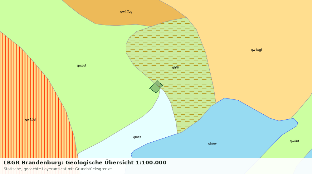 Statische Kartenansicht: LBGR Brandenburg: Geologische Übersicht 1:100.000