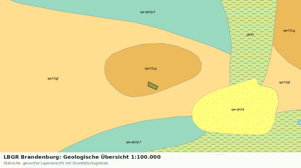 Statische Kartenansicht: LBGR Brandenburg: Geologische Übersicht 1:100.000