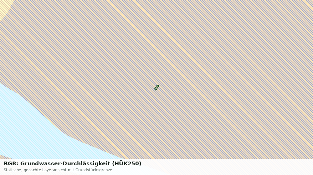 Statische Kartenansicht: BGR: Grundwasser-Durchlässigkeit (HÜK250)