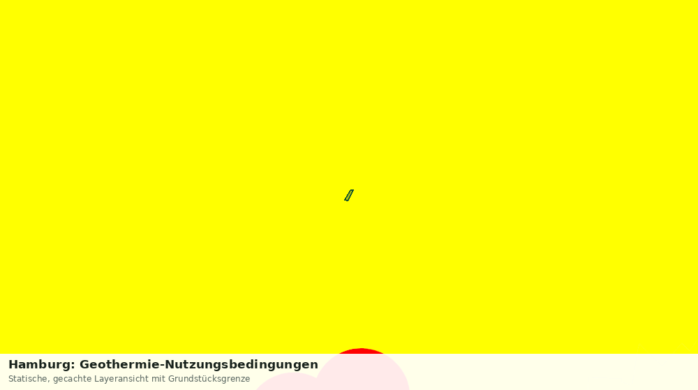 Statische Kartenansicht: Hamburg: Geothermie-Nutzungsbedingungen