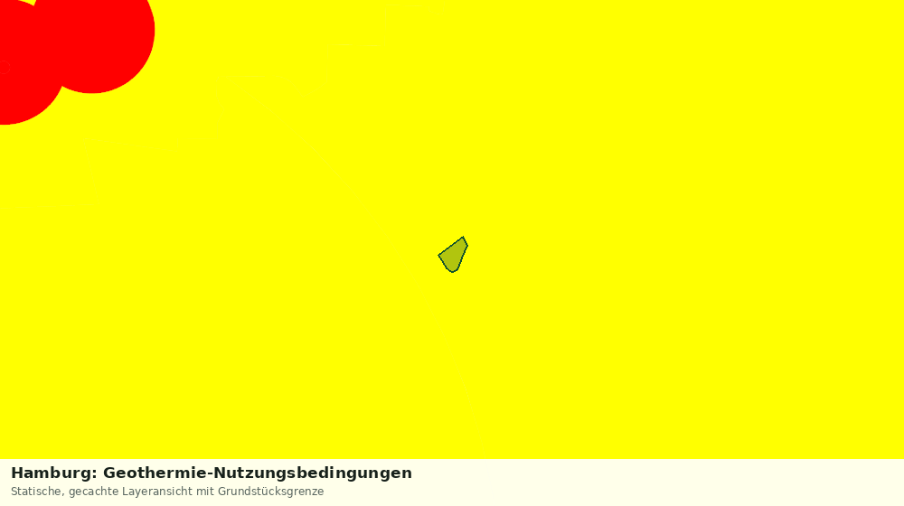 Statische Kartenansicht: Hamburg: Geothermie-Nutzungsbedingungen