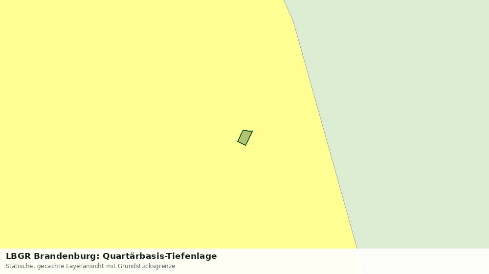 Statische Kartenansicht: LBGR Brandenburg: Quartärbasis-Tiefenlage