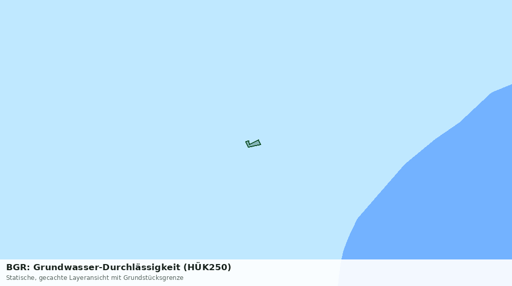 Statische Kartenansicht: BGR: Grundwasser-Durchlässigkeit (HÜK250)