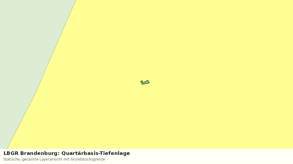 Statische Kartenansicht: LBGR Brandenburg: Quartärbasis-Tiefenlage