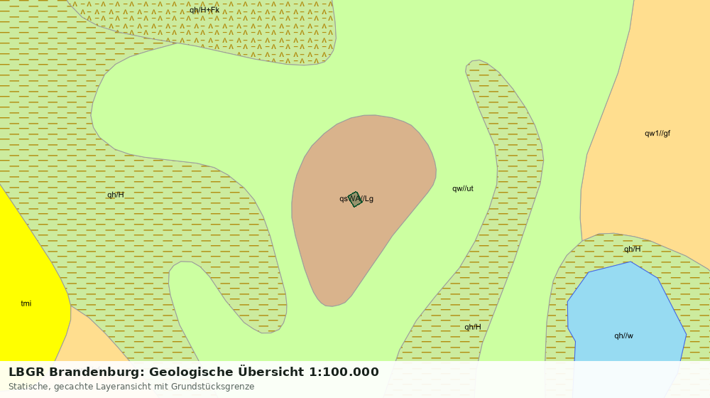 Statische Kartenansicht: LBGR Brandenburg: Geologische Übersicht 1:100.000