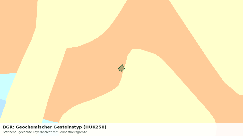 Statische Kartenansicht: BGR: Geochemischer Gesteinstyp (HÜK250)