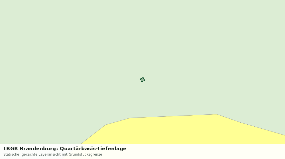 Statische Kartenansicht: LBGR Brandenburg: Quartärbasis-Tiefenlage