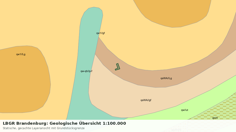 Statische Kartenansicht: LBGR Brandenburg: Geologische Übersicht 1:100.000