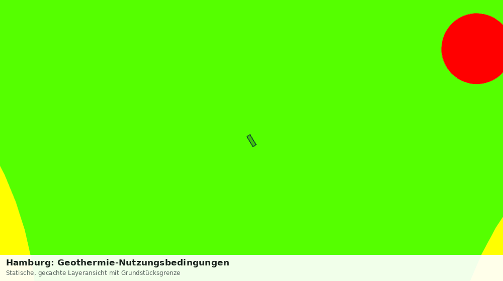 Statische Kartenansicht: Hamburg: Geothermie-Nutzungsbedingungen
