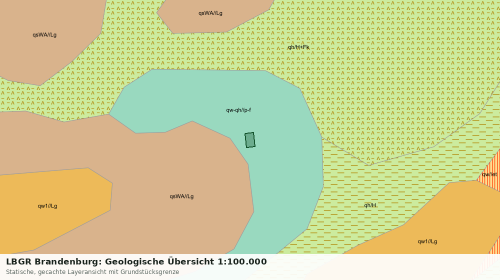 Statische Kartenansicht: LBGR Brandenburg: Geologische Übersicht 1:100.000
