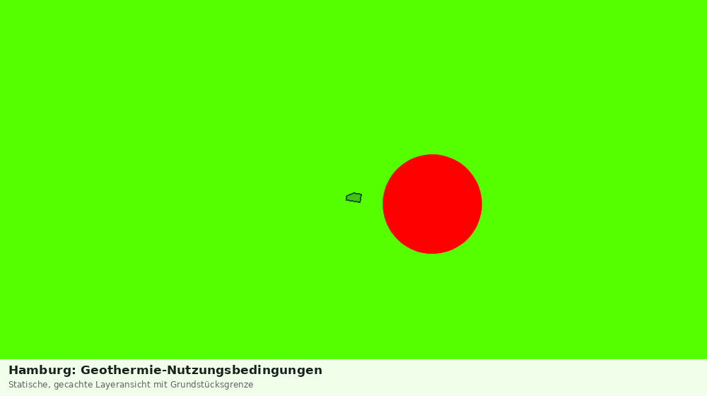 Statische Kartenansicht: Hamburg: Geothermie-Nutzungsbedingungen