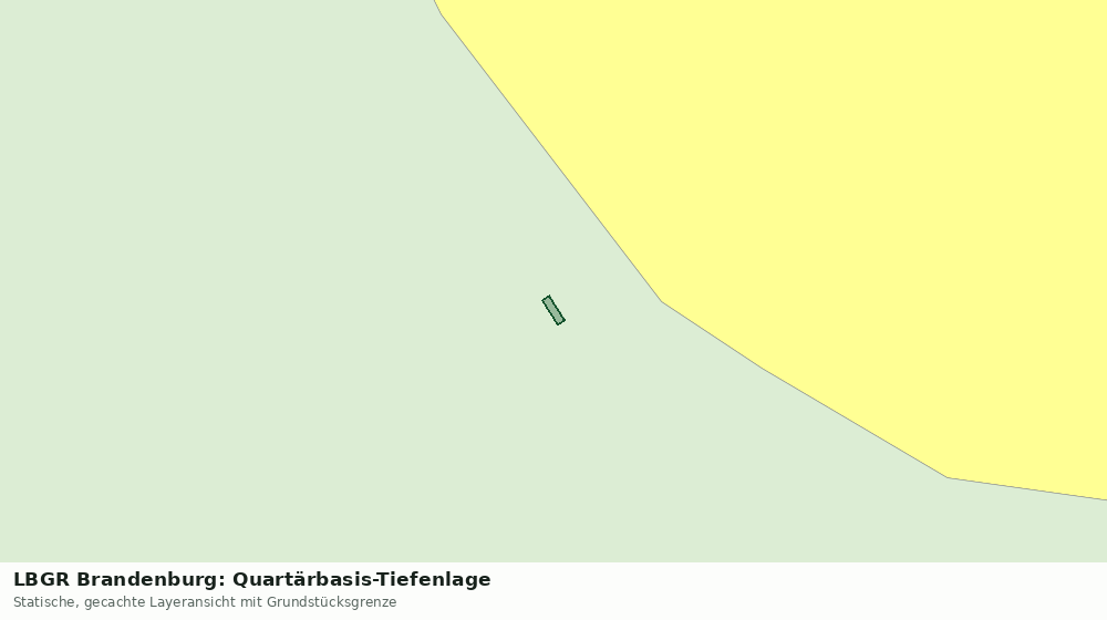 Statische Kartenansicht: LBGR Brandenburg: Quartärbasis-Tiefenlage