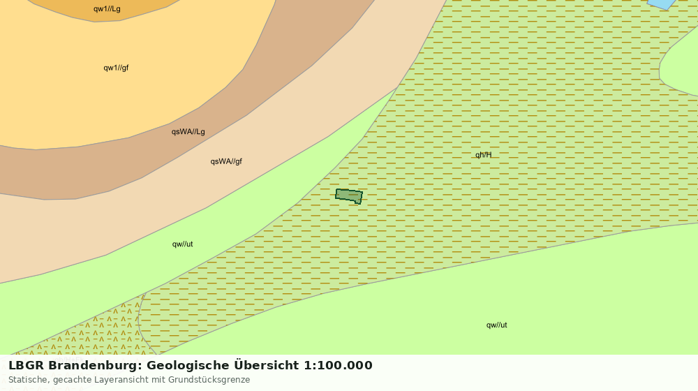Statische Kartenansicht: LBGR Brandenburg: Geologische Übersicht 1:100.000
