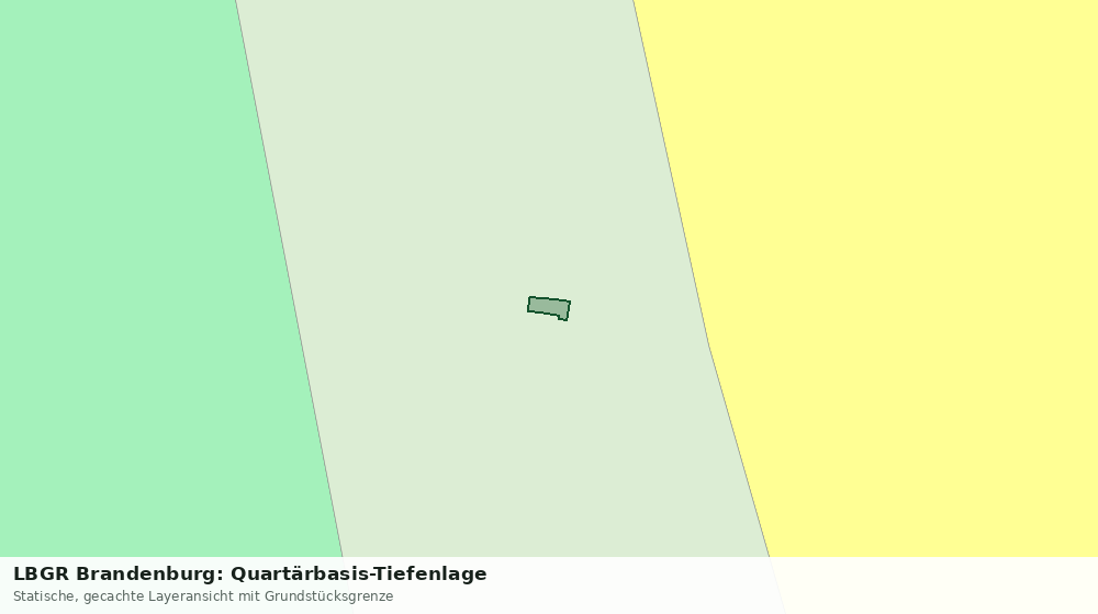 Statische Kartenansicht: LBGR Brandenburg: Quartärbasis-Tiefenlage