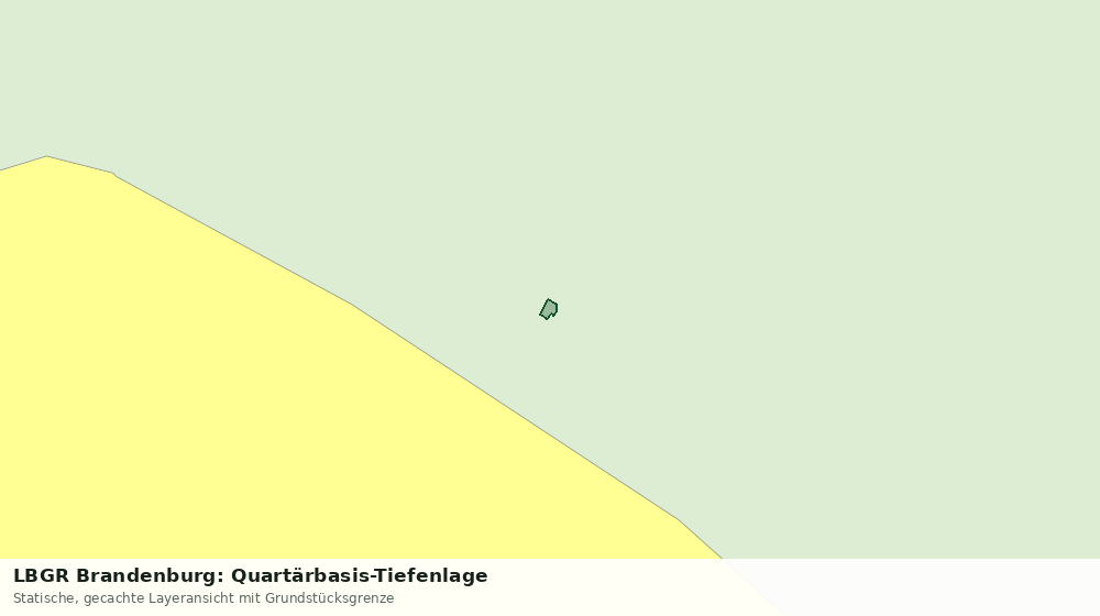 Statische Kartenansicht: LBGR Brandenburg: Quartärbasis-Tiefenlage