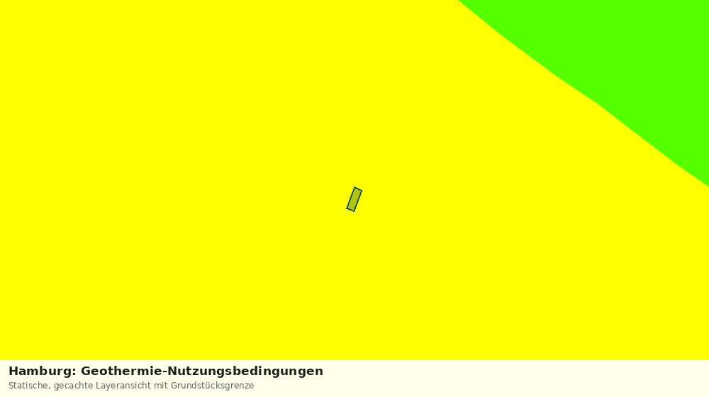Statische Kartenansicht: Hamburg: Geothermie-Nutzungsbedingungen
