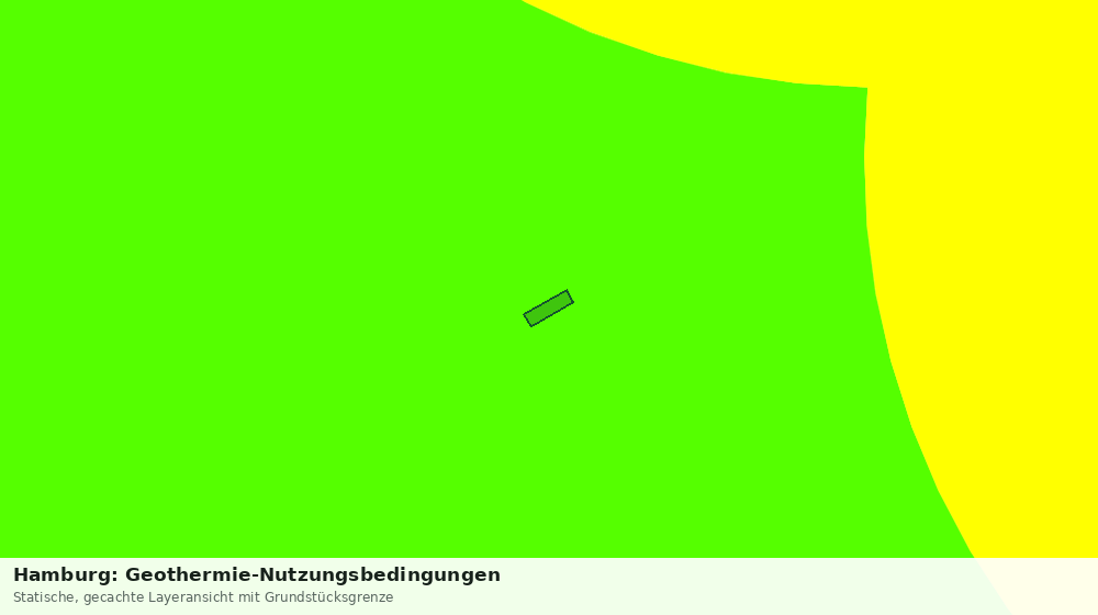 Statische Kartenansicht: Hamburg: Geothermie-Nutzungsbedingungen