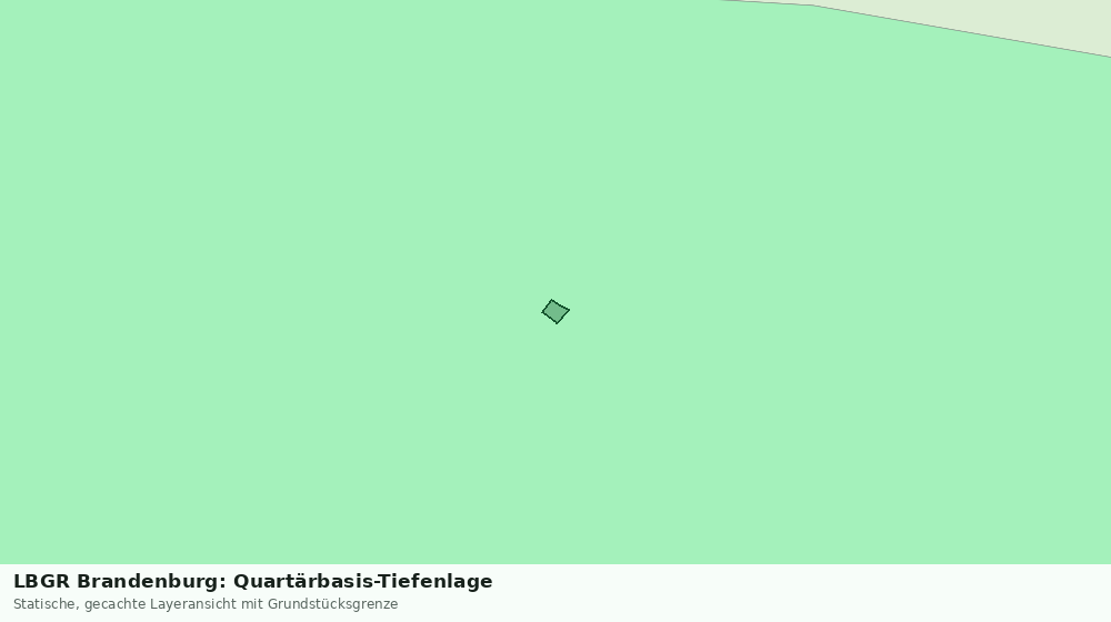 Statische Kartenansicht: LBGR Brandenburg: Quartärbasis-Tiefenlage
