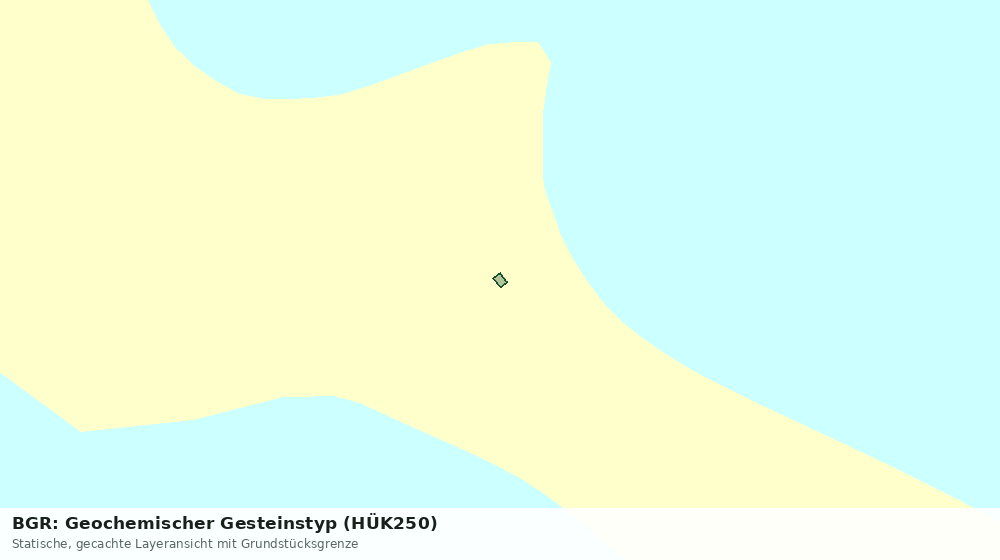 Statische Kartenansicht: BGR: Geochemischer Gesteinstyp (HÜK250)