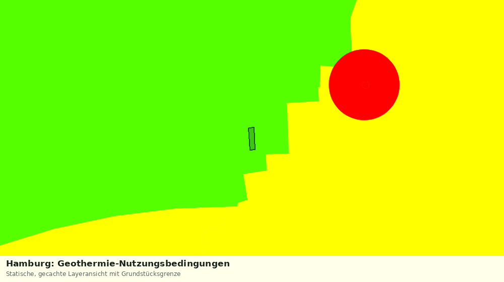Statische Kartenansicht: Hamburg: Geothermie-Nutzungsbedingungen