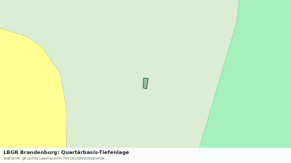 Statische Kartenansicht: LBGR Brandenburg: Quartärbasis-Tiefenlage