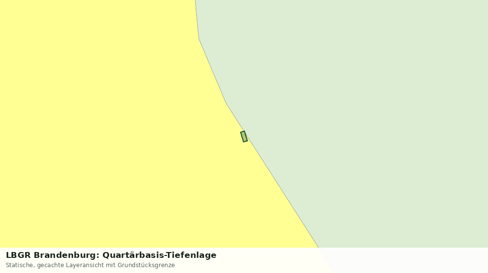 Statische Kartenansicht: LBGR Brandenburg: Quartärbasis-Tiefenlage