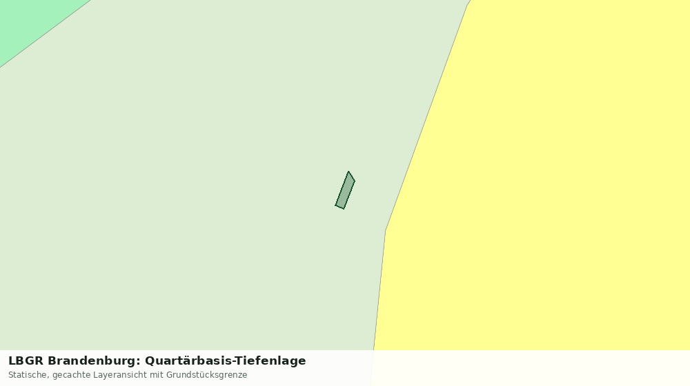 Statische Kartenansicht: LBGR Brandenburg: Quartärbasis-Tiefenlage
