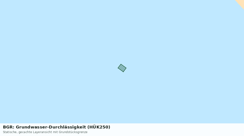 Statische Kartenansicht: BGR: Grundwasser-Durchlässigkeit (HÜK250)