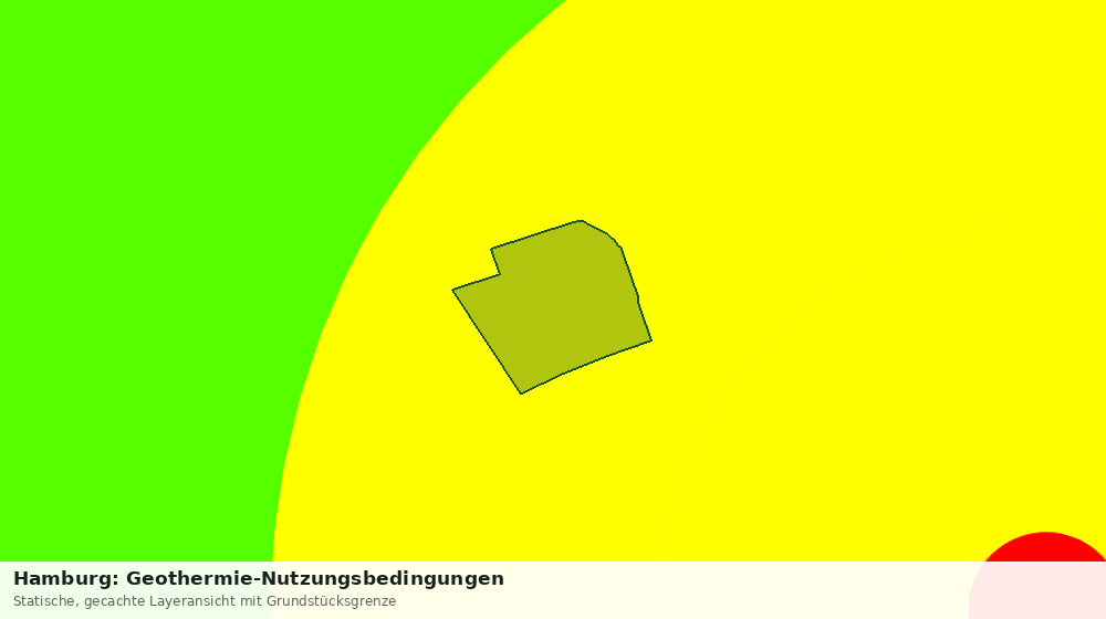 Statische Kartenansicht: Hamburg: Geothermie-Nutzungsbedingungen