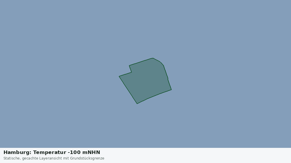 Statische Kartenansicht: Hamburg: Temperatur -100 mNHN