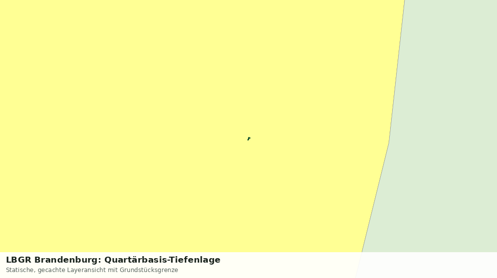 Statische Kartenansicht: LBGR Brandenburg: Quartärbasis-Tiefenlage