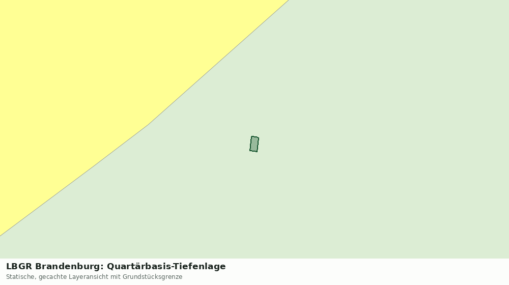 Statische Kartenansicht: LBGR Brandenburg: Quartärbasis-Tiefenlage