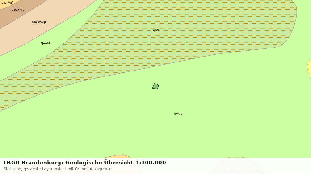 Statische Kartenansicht: LBGR Brandenburg: Geologische Übersicht 1:100.000