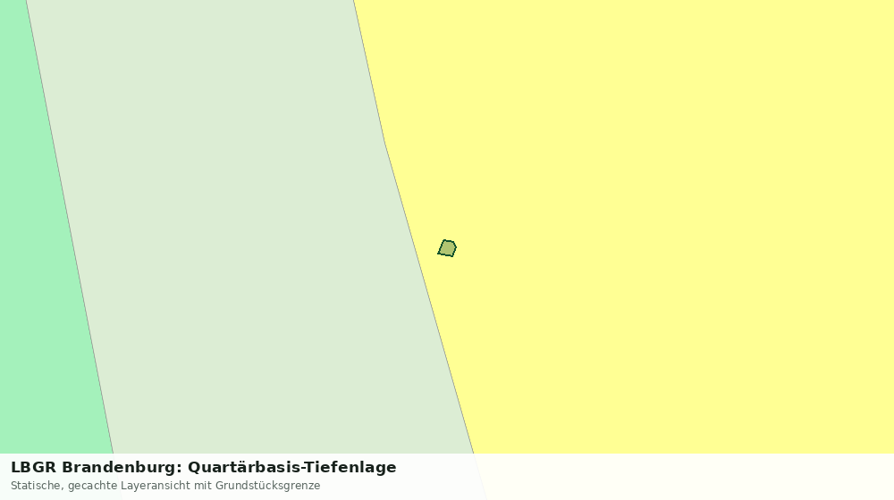 Statische Kartenansicht: LBGR Brandenburg: Quartärbasis-Tiefenlage