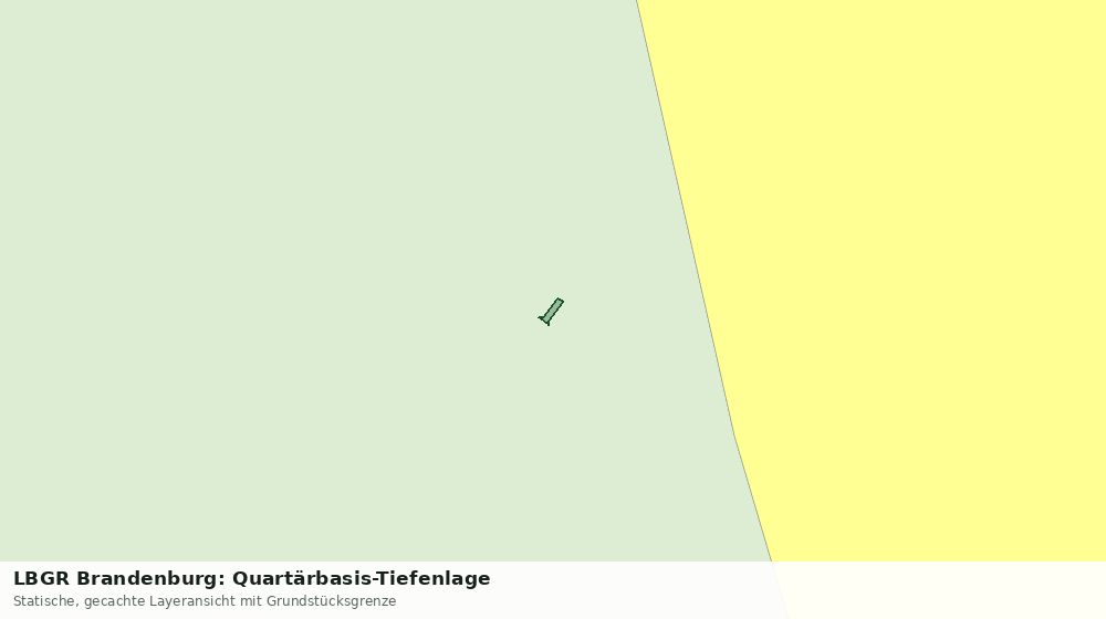 Statische Kartenansicht: LBGR Brandenburg: Quartärbasis-Tiefenlage