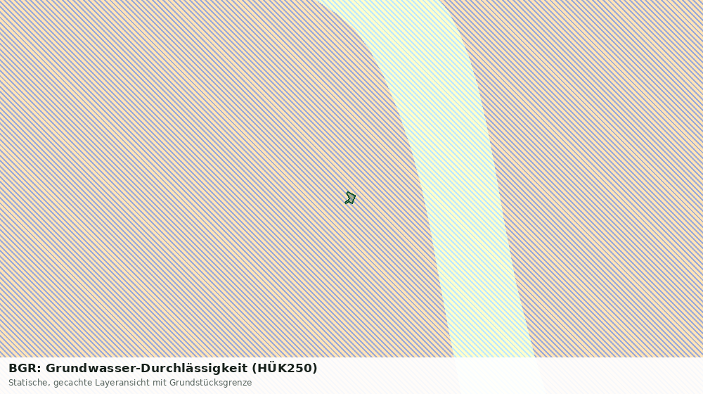 Statische Kartenansicht: BGR: Grundwasser-Durchlässigkeit (HÜK250)