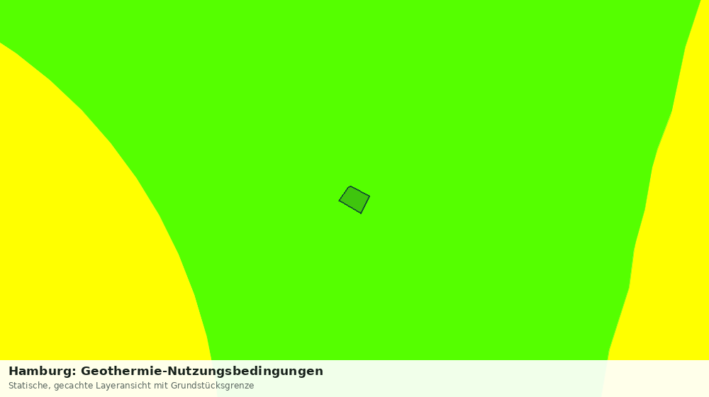 Statische Kartenansicht: Hamburg: Geothermie-Nutzungsbedingungen