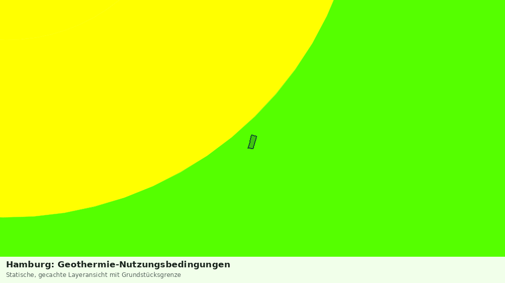 Statische Kartenansicht: Hamburg: Geothermie-Nutzungsbedingungen