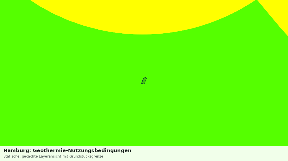 Statische Kartenansicht: Hamburg: Geothermie-Nutzungsbedingungen